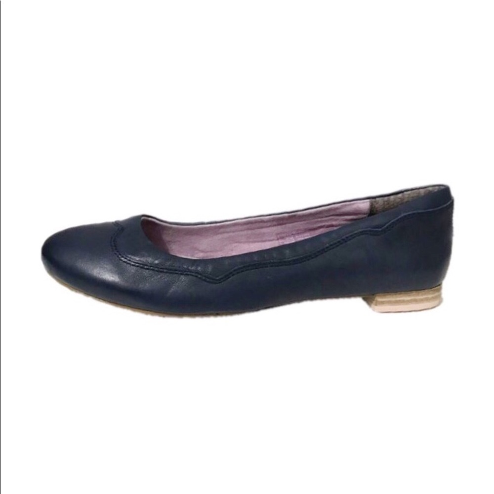 Ariat Navy Blue Audrey Leather Ballet Flat